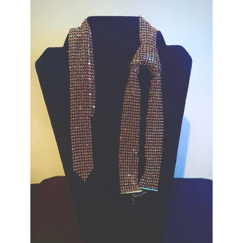 2 - Rhinestone Ties | Silver & Rose Gold - Picture 4 of 6